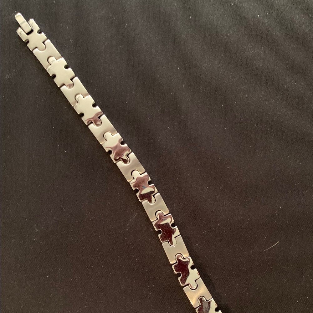 Men’s stainless steel puzzle bracelet